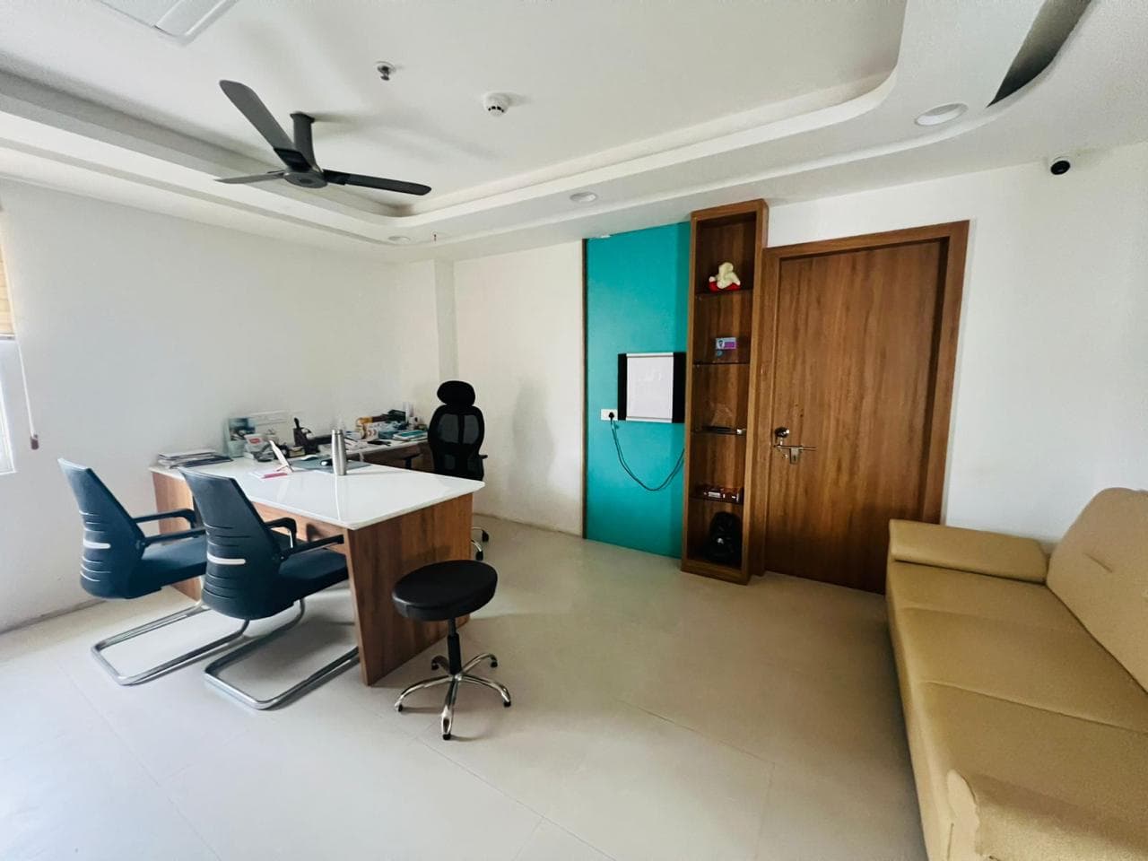 ARKA Hospital reception area detailing by V3 Spaces