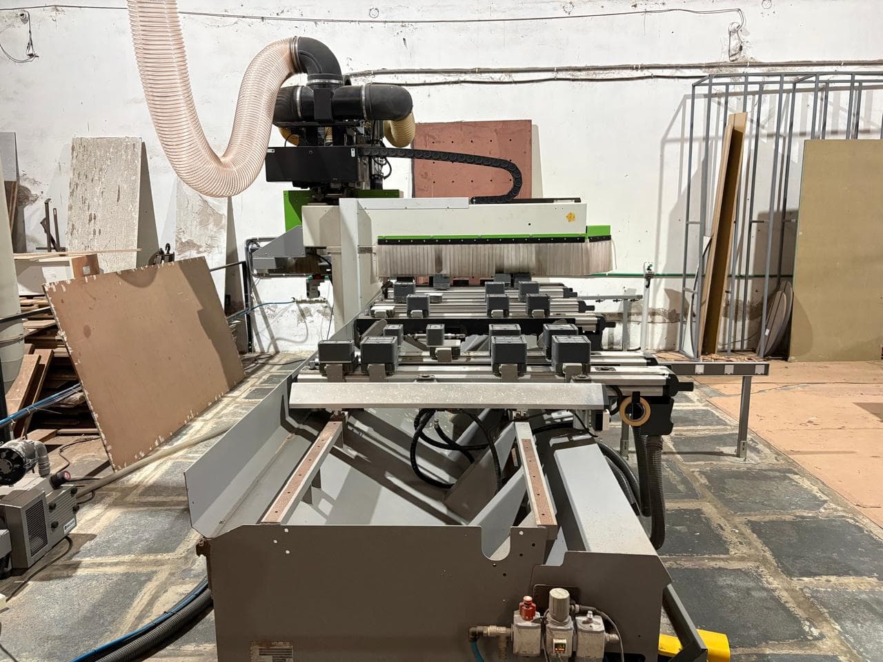 Panel cutting area at V3 Spaces manufacturing facility