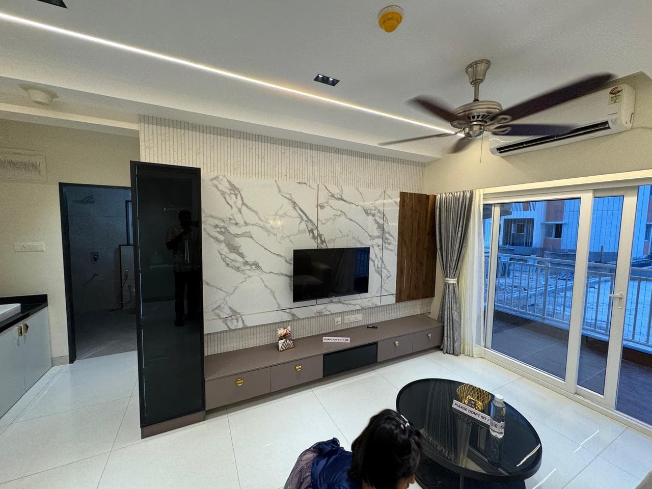 V3 Spaces showroom study and bedroom vignette