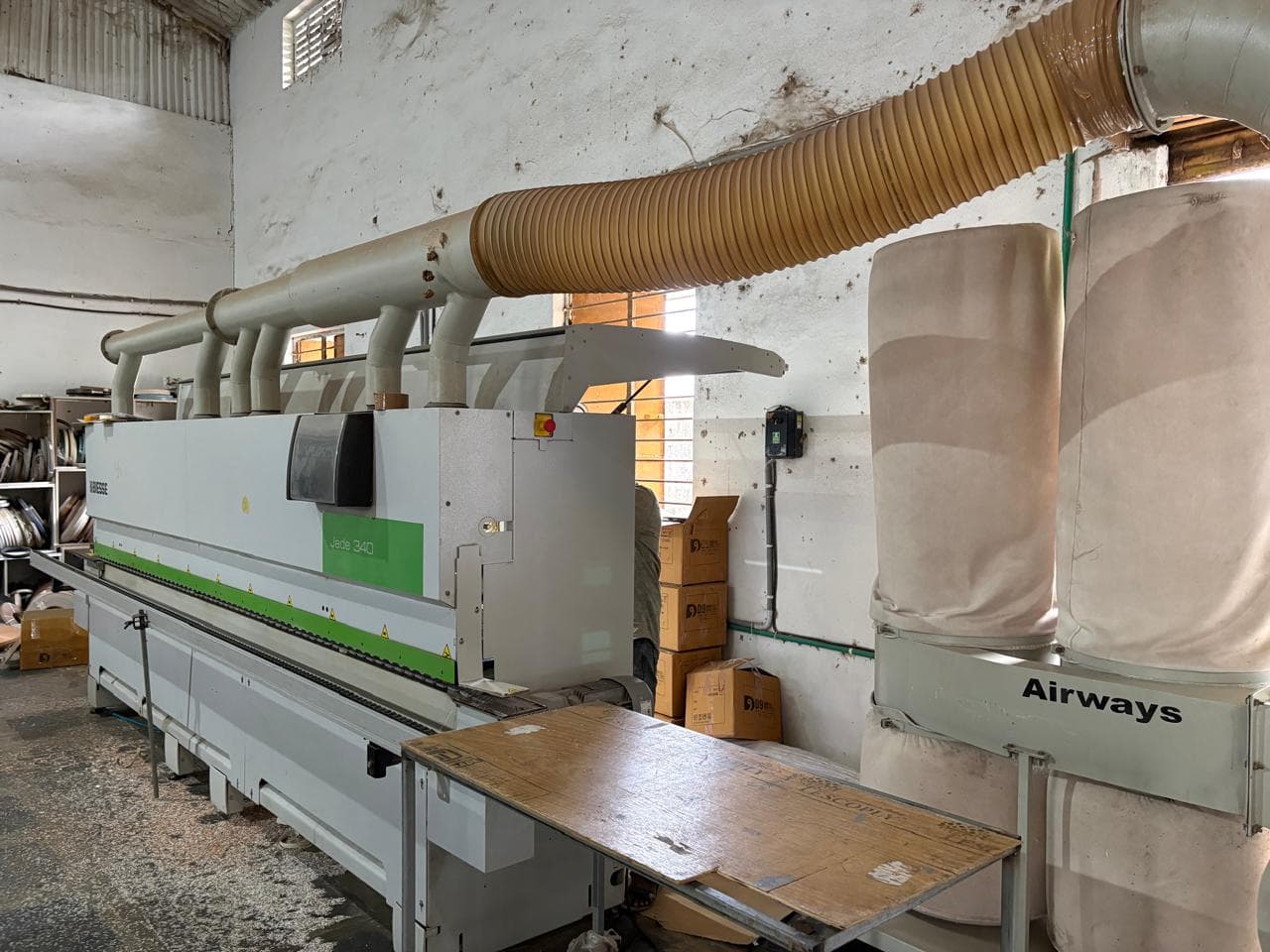 Laminate processing area at V3 Spaces manufacturing facility